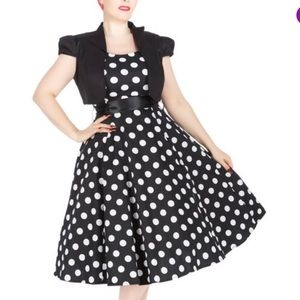 NWT Hearts & Roses polka dot dress with jacket